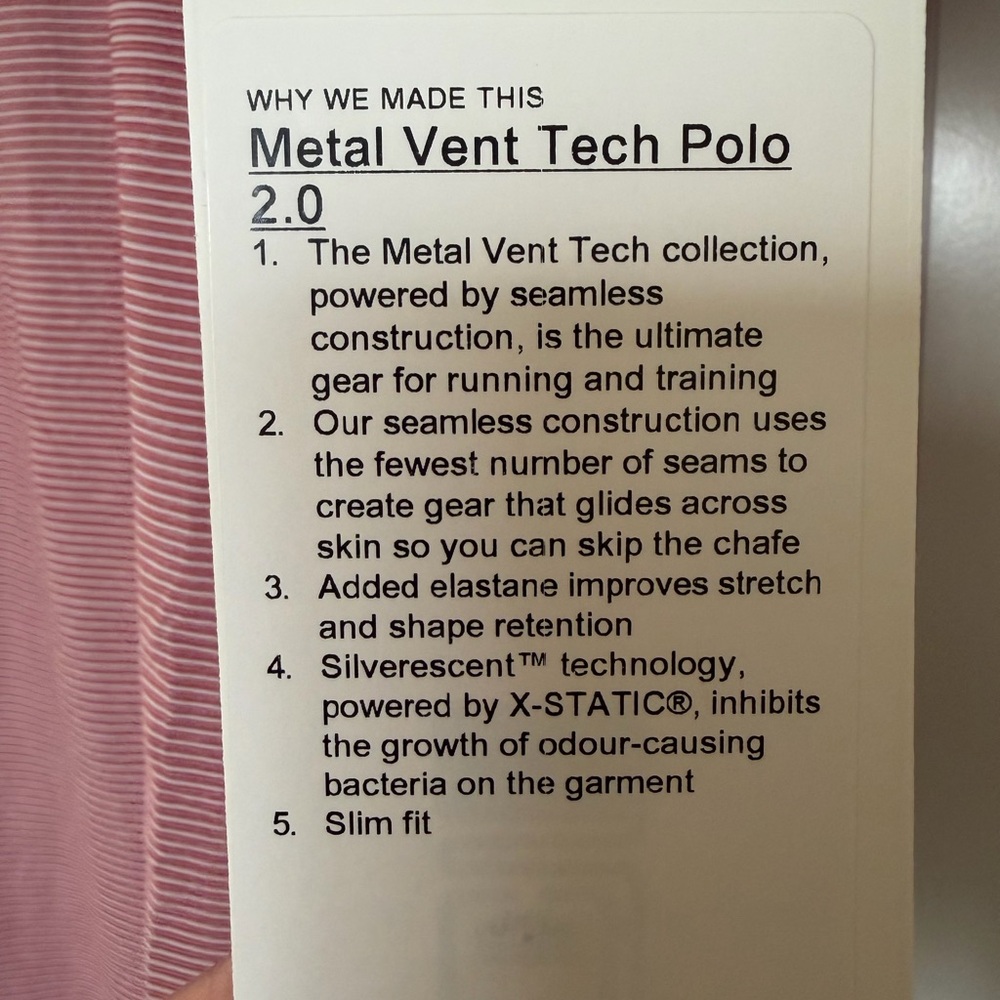 lululemon Metal Vent Tech Polo 2.0 - Picture 5 of 6